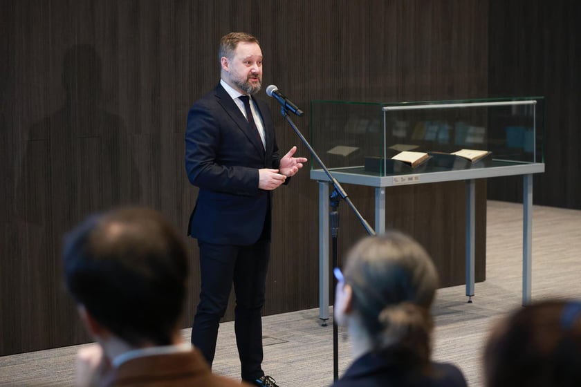 Dyrektor Biblioteki Narodowej w Warszawie dr Tomasz Makowski.