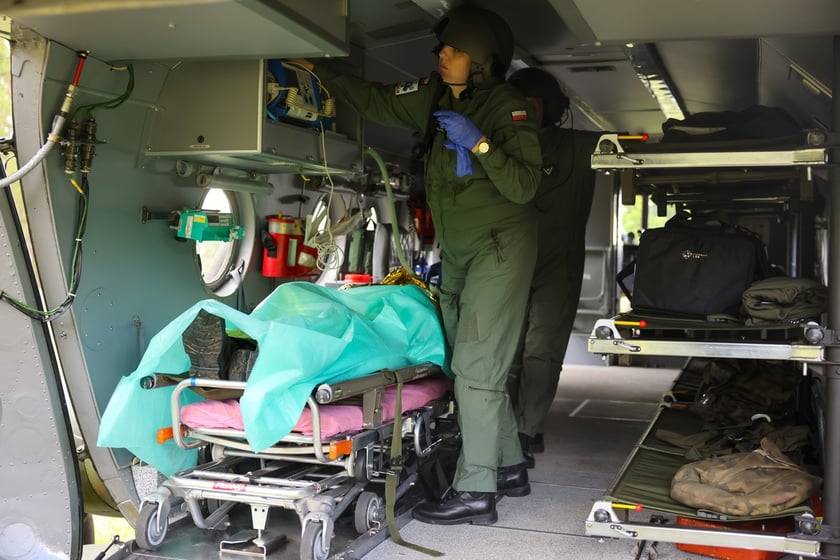 Ćwiczenia w szkole oficerskiej realizowano na podstawie doświadczeń z frontu w Ukrainie