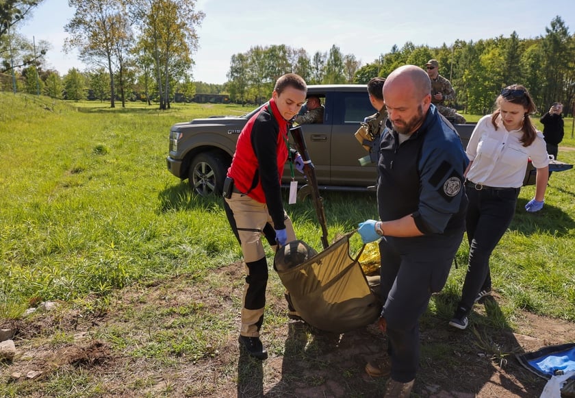 Ćwiczenia w szkole oficerskiej realizowano na podstawie doświadczeń z frontu w Ukrainie