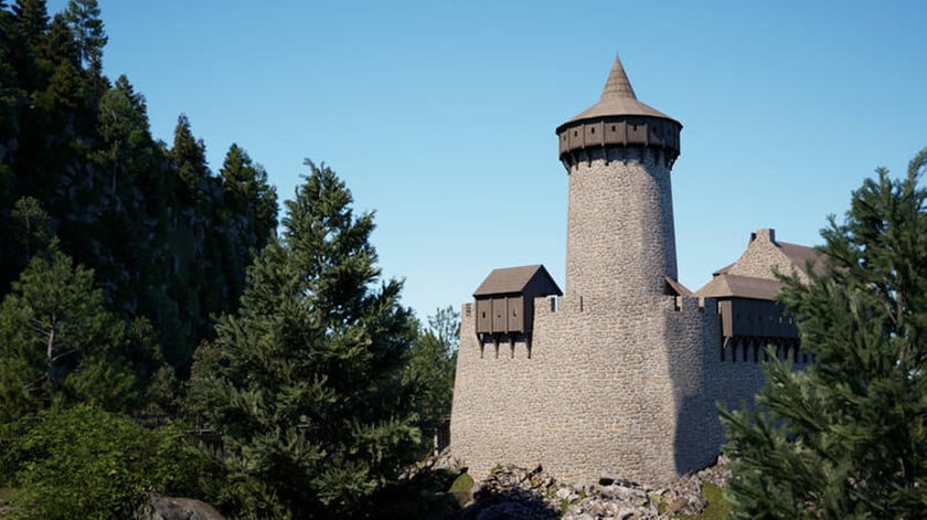 Wizualizacja Zamku Radosno
