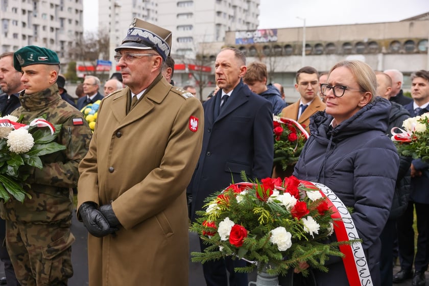 Uroczystość pod pomnikiem Martyrologii Profesorów Lwowskich