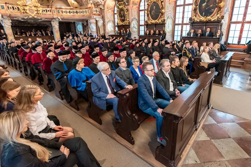 Uroczystość Święta Uniwersytetu Medycznego we Wrocławiu w Auli Leopoldyńskiej