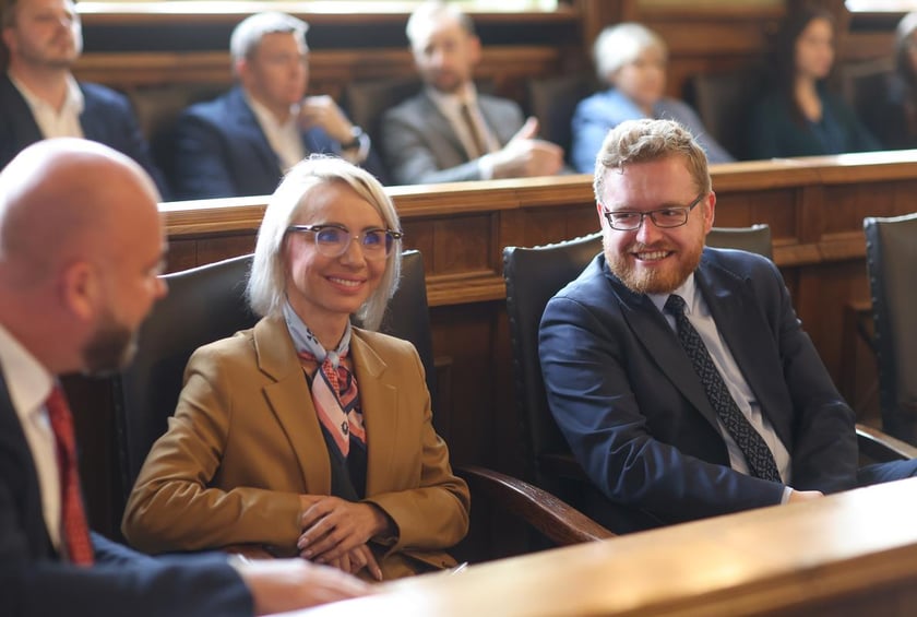 Wręczenie nagród laureatom II Olimpiady Sztucznej Inteligencji we wrocławskim Ratuszu