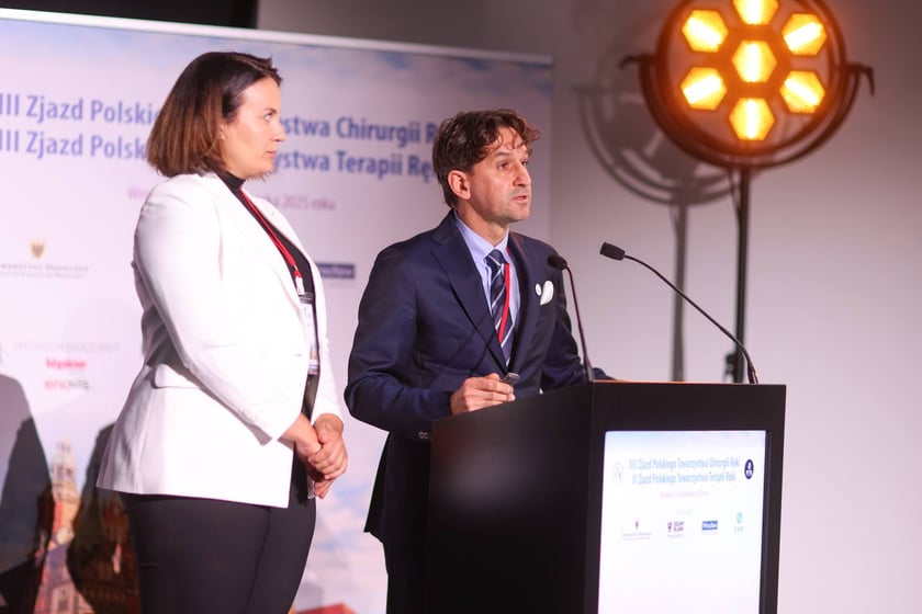Uczestnicy XIII Zjazdu Polskiego Towarzystwa Chirurgii Ręki oraz III Zjazdu Polskiego Towarzystwa Terapii Ręki.