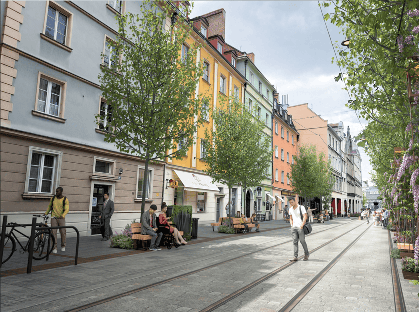 Ulica Ruska po metamorfozie.