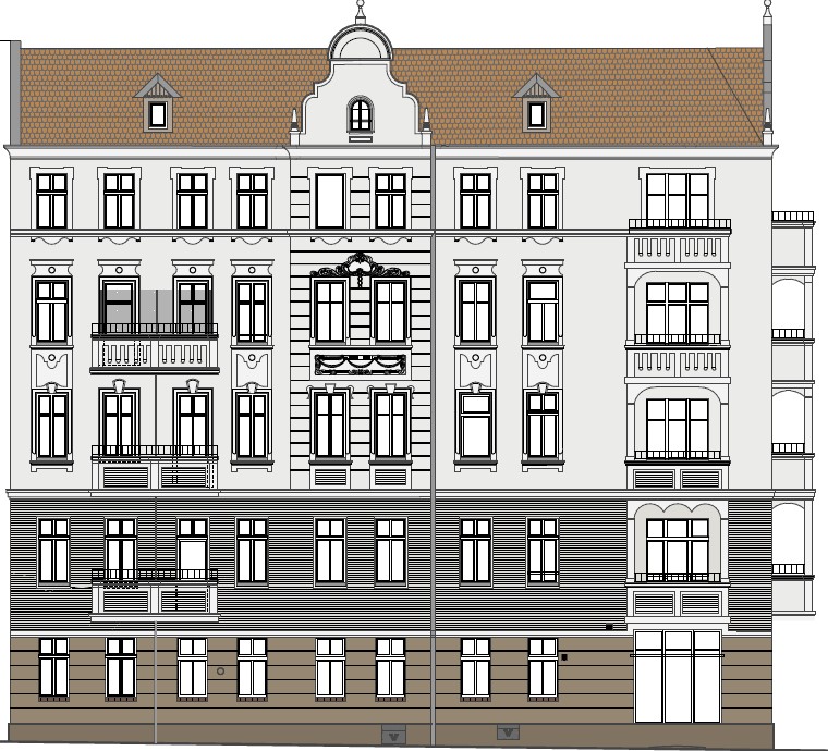 Remont elewacji kamienicy przy ul. Łowieckiej 9