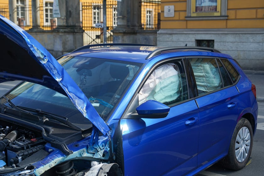 Wypadek na ul. Kazimierza Wielkiego 24 kwietnia 2026 r.