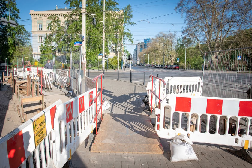 Wymiana odcinka wodociągu przy Podwalu