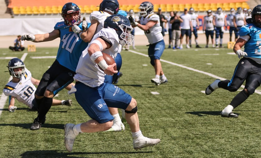 Mecz  ligowy futbolu amerykańskiego na Stadionie Olimpijskim - Panthers Wrocław - Kraków Kings, 10 maja 2026 r.