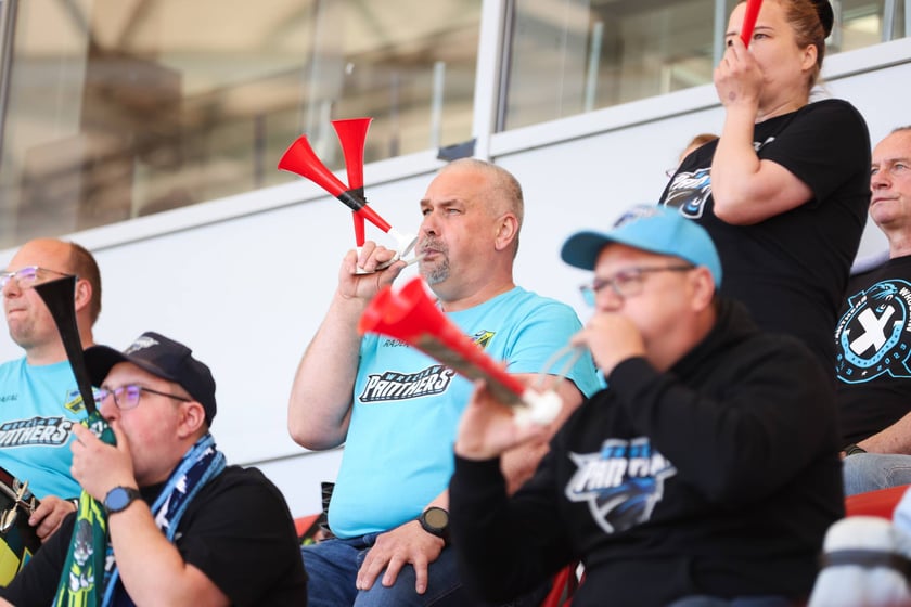 Mecz  ligowy futbolu amerykańskiego na Stadionie Olimpijskim - Panthers Wrocław - Kraków Kings, 10 maja 2026 r.