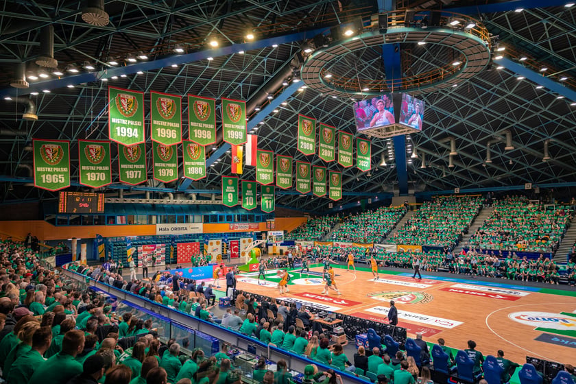 Mecz fazy play-off Śląsk Wrocław - Arka Gdynia w hali Orbita, 13 maja 2026 r.