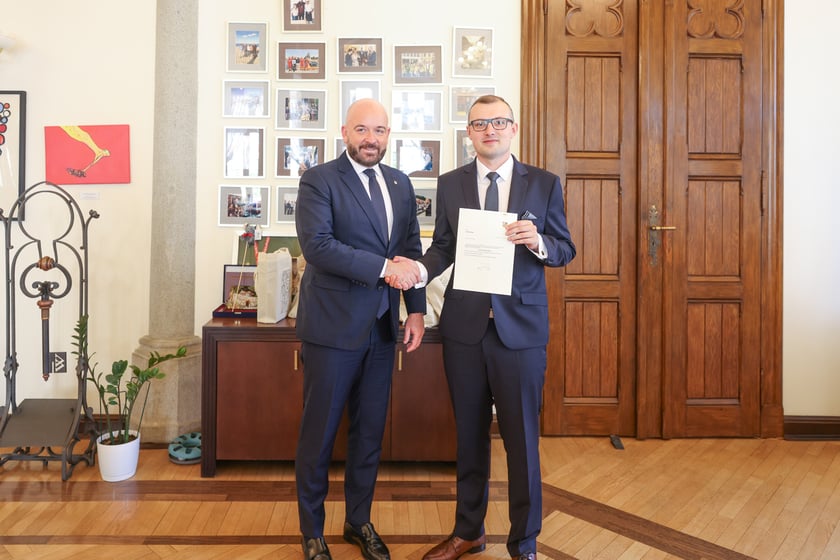 Prezydent Wrocławia Jacek Sutryk, i Mateusz Żak, wiceprezydent Wrocławia