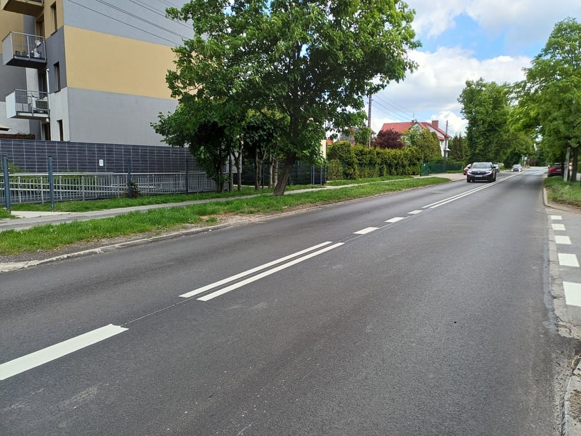 Wyremontowana ul. Kiełczowska na odcinku między Mulicką i Poleską.
