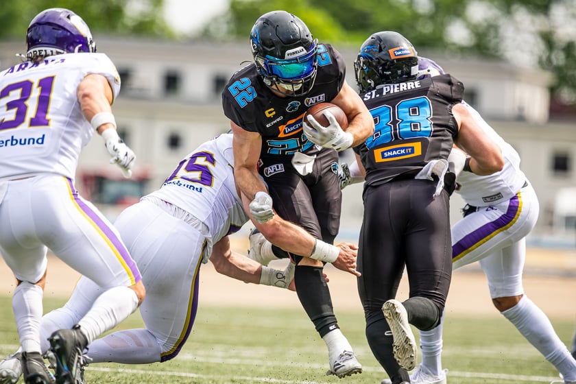 Mecz futbolu amerykańskiego Panthers Wrocław Vienna Vikings na Stadionie Olimpijskim - 31 maja 2026 r.