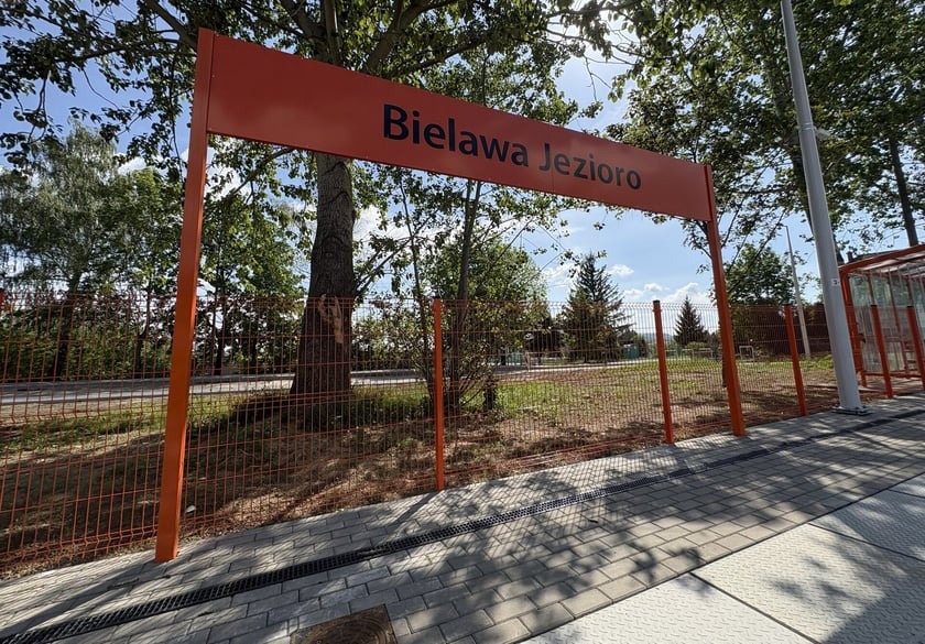 Nowy przystanek kolejowy Bielawa Jezioro.