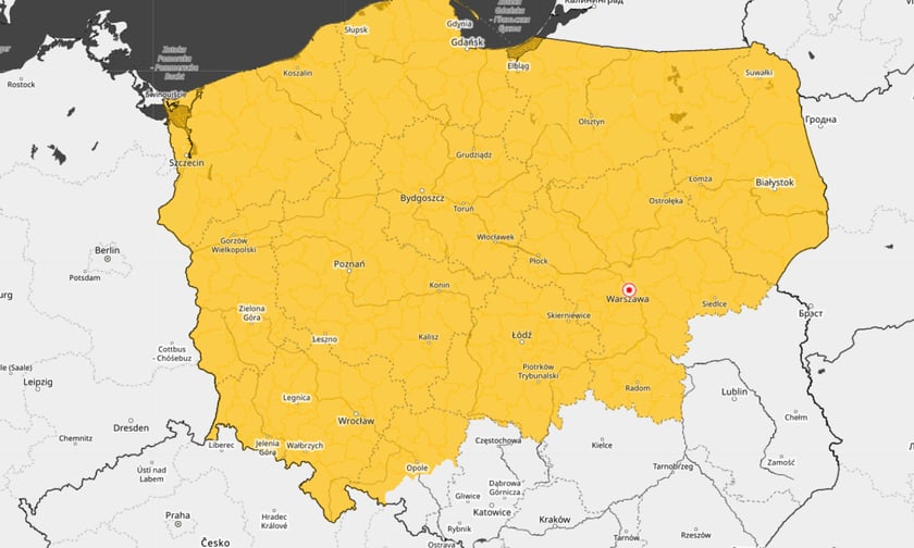 <p>Ostrzeżenia meteorologiczne pierwszego stopnia przed burzami i silnym wiatrem w sobotę 13.06.2026 - mapa.</p>
