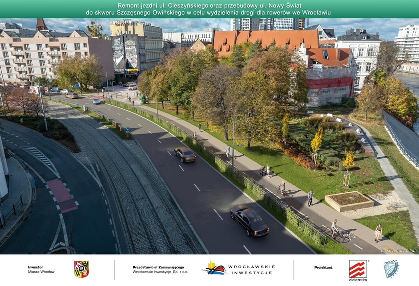 Cieszyńskiego/Nowy Świat - wizualizacja