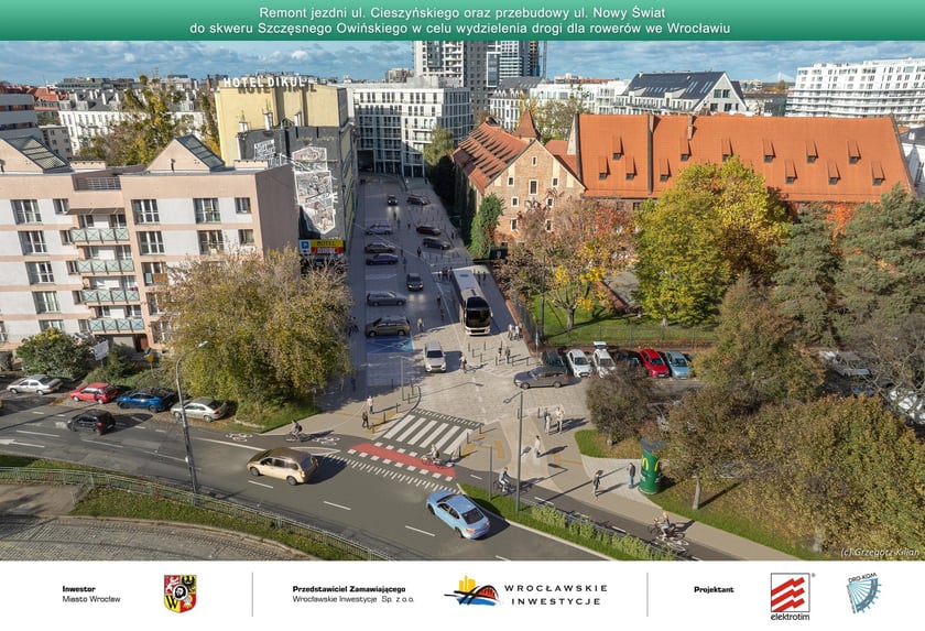 Cieszyńskiego/Nowy Świat - wizualizacja