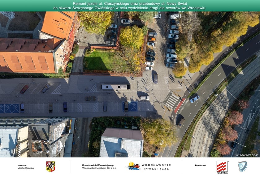 Cieszyńskiego/Nowy Świat - wizualizacja