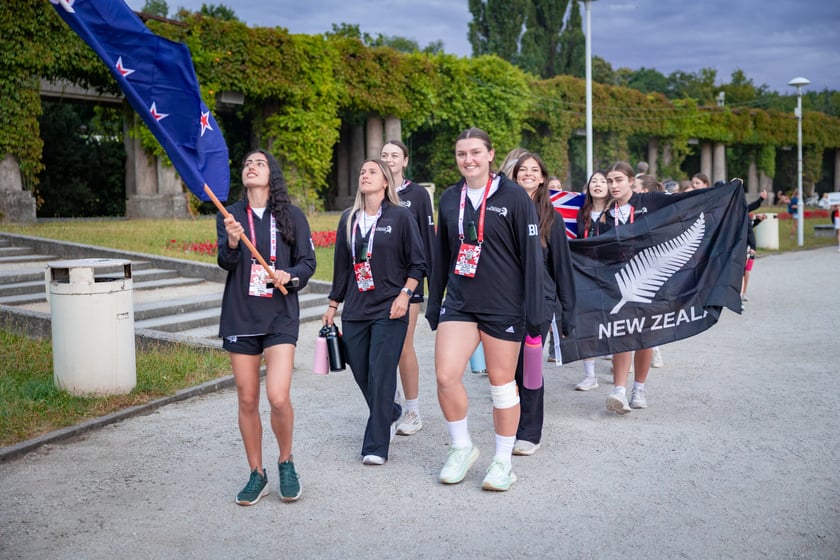 Ceremonia otwarcia Mistrzostw Świata Kobiet Dywizji II w Lacrosse we Wrocławiu na Pergoli, 10 lipca 2026 r.