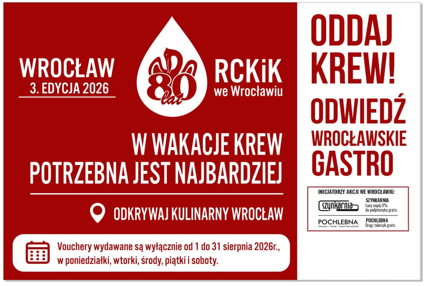 Akcja „Oddaj krew, odwiedź gastro”