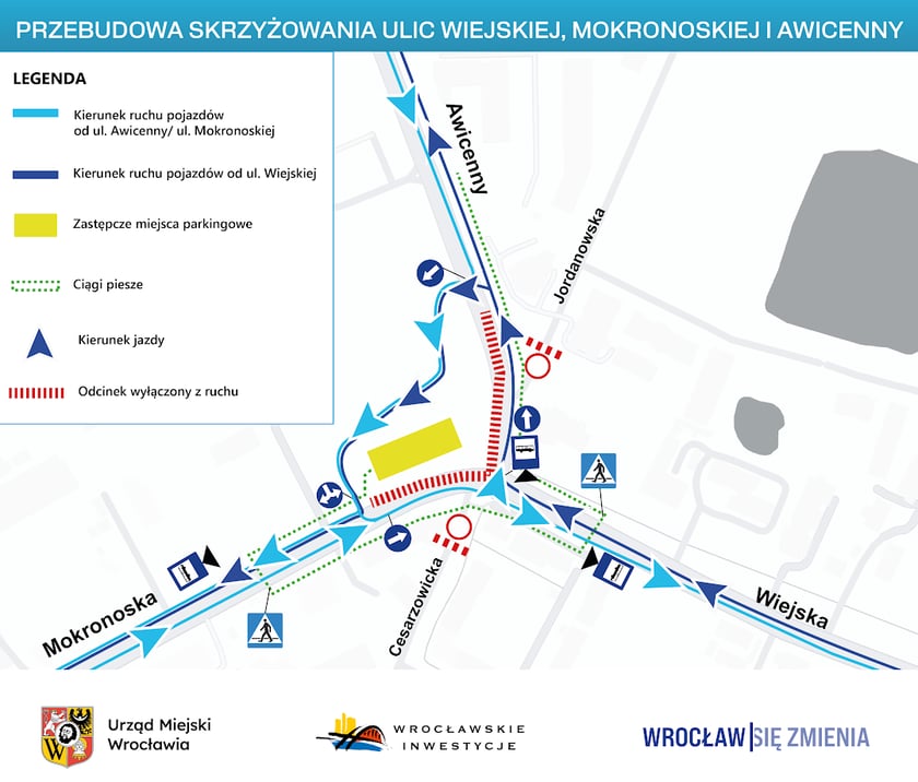 Od 1 sierpnia zmiana lokalizacji przystanku autobusowego "Jordanowska". Zmiany tras autobusów