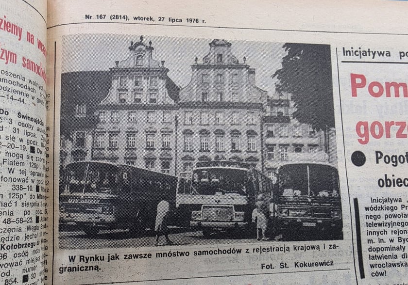 <p>Wrocławska prasa z lat siedemdziesiątych XX wieku, Wiecz&oacute;r Wrocławia</p>