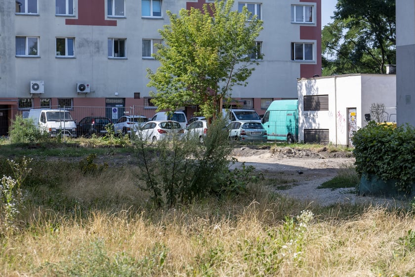 Podwórze między ulicami Hallera, Mielecką, Połaniecką i Stalowowolską - rozpoczęcie zagospodarowania.