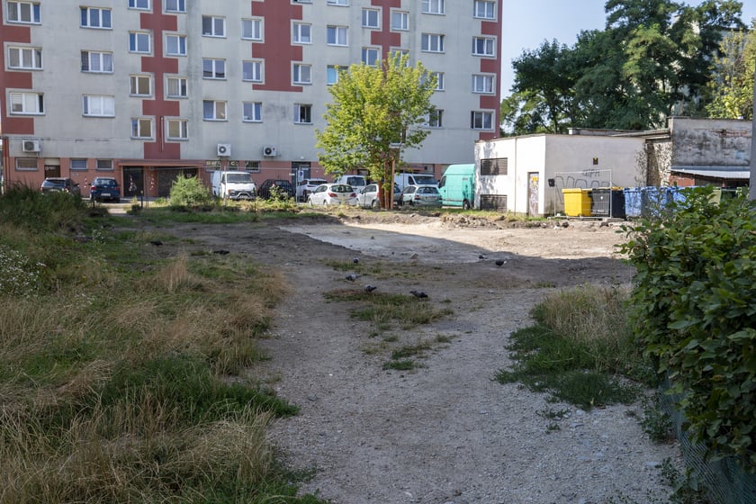 Podwórze między ulicami Hallera, Mielecką, Połaniecką i Stalowowolską - rozpoczęcie zagospodarowania.