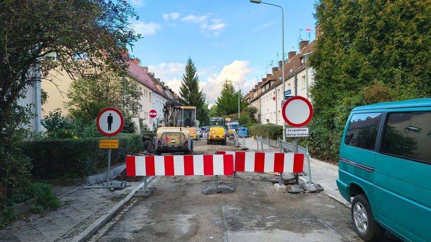 Remont ul. Boznańskiej na Biskupinie.
