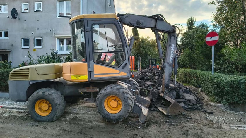 Remont ul. Boznańskiej na Biskupinie.