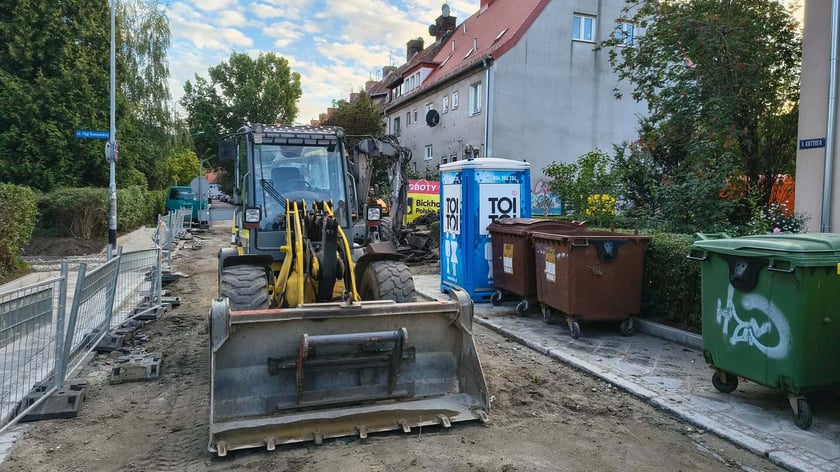 Remont ul. Boznańskiej na Biskupinie.