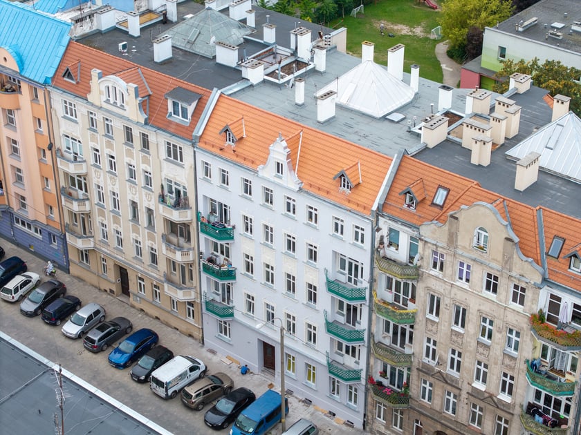Kamienica przy ul. Łódzkiej 29 po remoncie