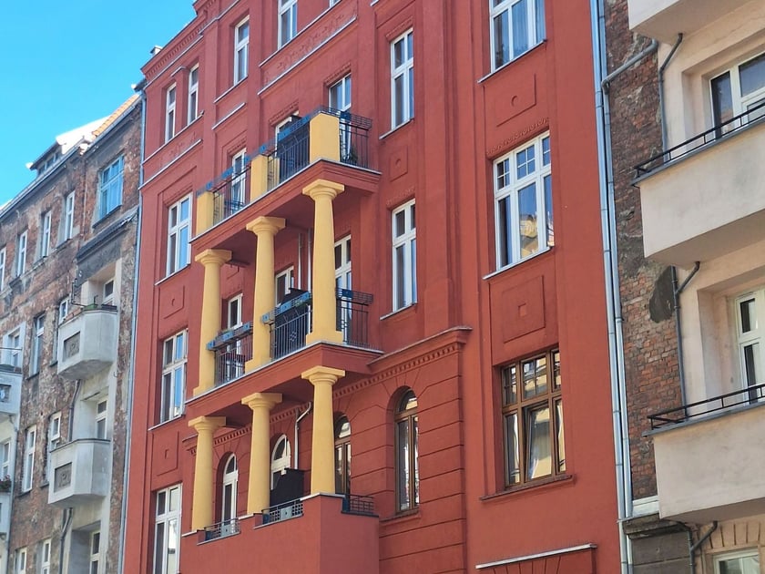 Wspólnotowa kamienica przy ul. Żeromskiego 21 po remoncie.