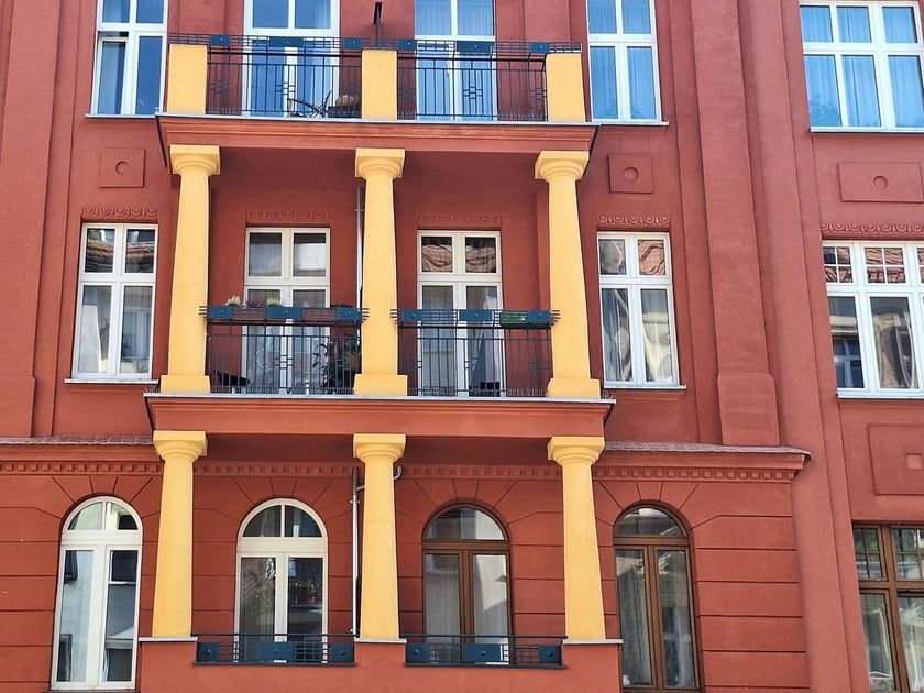 Wspólnotowa kamienica przy ul. Żeromskiego 21 po remoncie.
