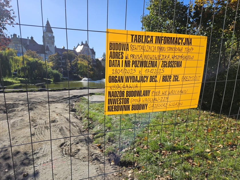 I etap rewitalizacji Parku Tołpy na Ołbnie.