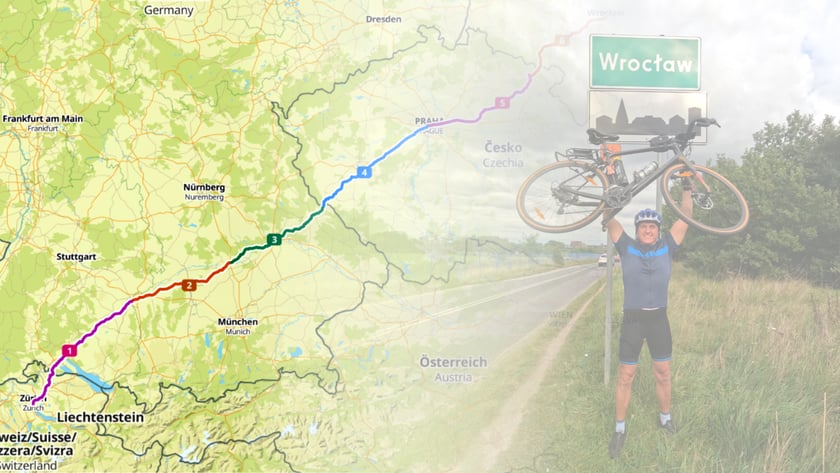 Wycieczka rowerowa z Zurychu do Wrocławia, Marcin Płachno