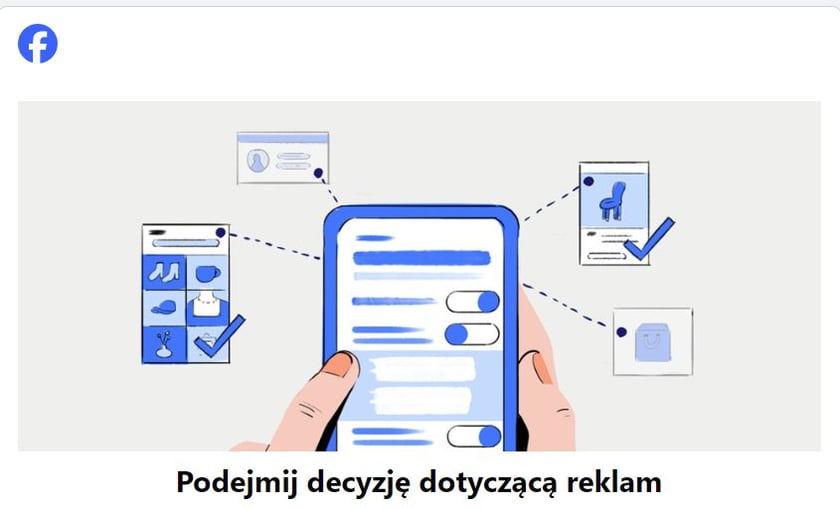Taki komunikat wyświetli się na Facebooku