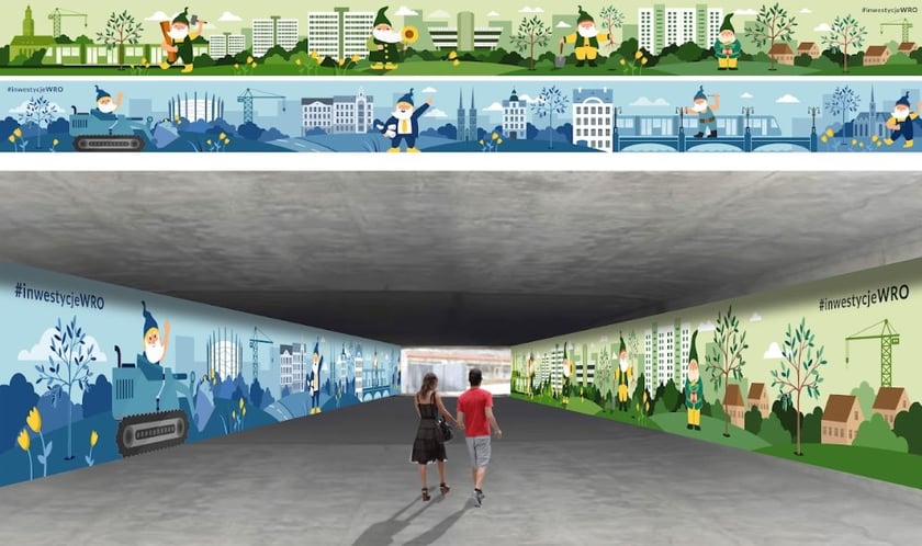 <p>Projekt (lub fragment) nadesłany na konkurs Zaprojektuj mural #InwestycjeWRO</p>