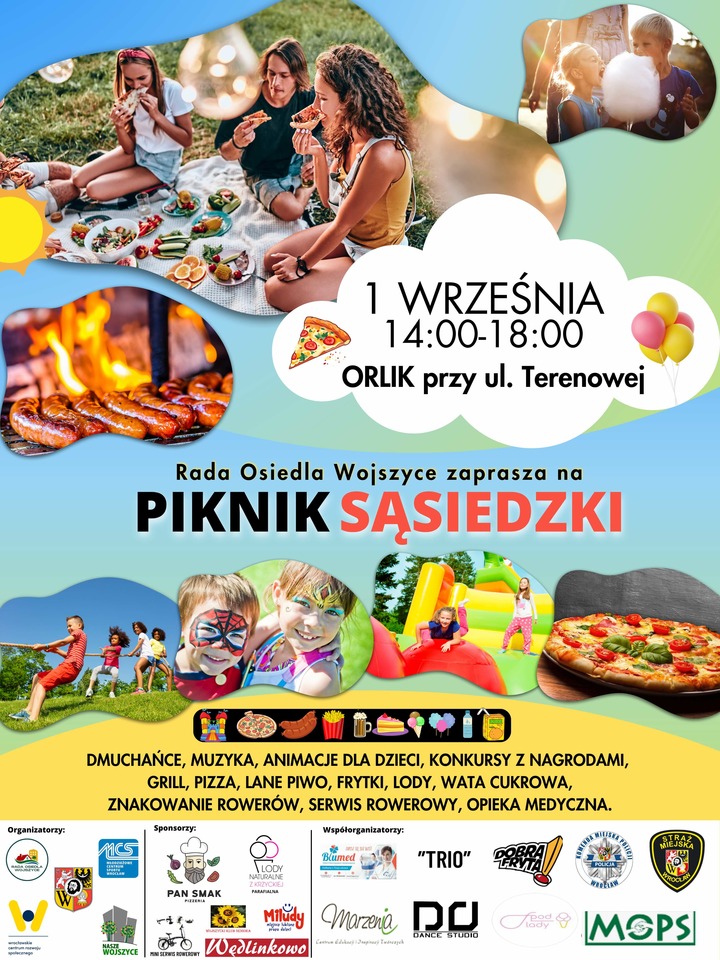 Plakat Pikniku Sąsiedzkiego