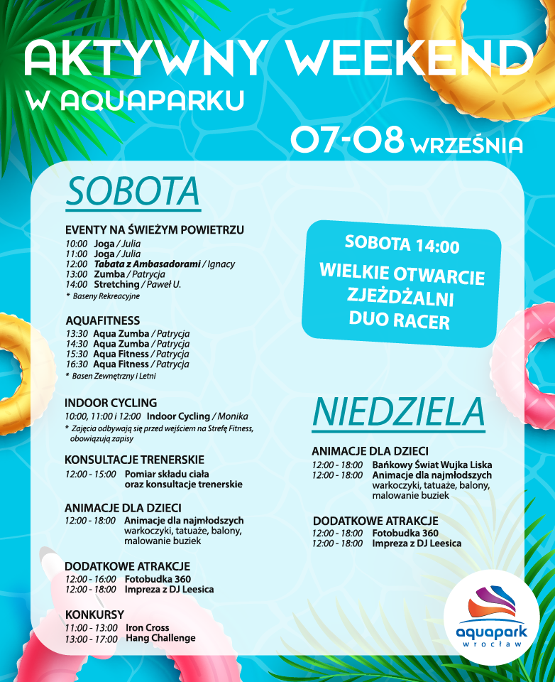 Aktywny Weekend we wrocławskim Aquaparku