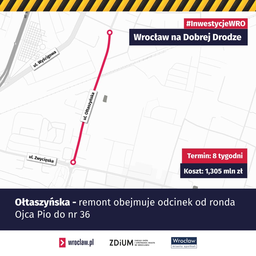 <p>Grafika do remontu Ołtaszyńskiej</p>