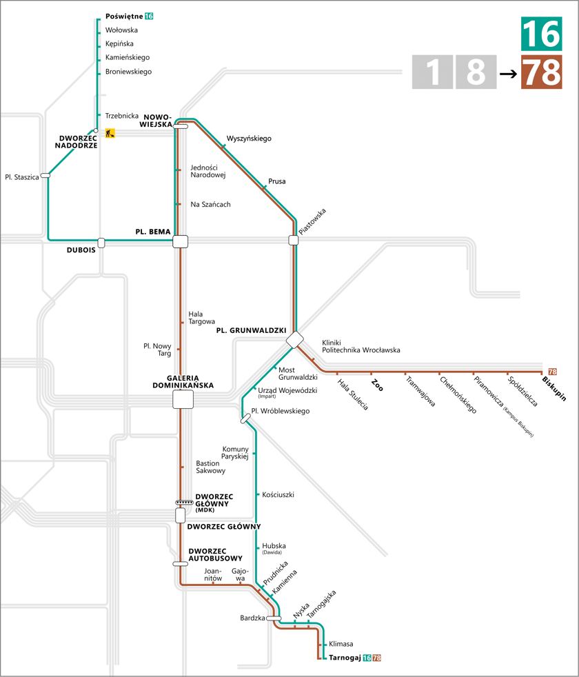 <p>Rozkład jazdy &ndash; tramwaje 16 i 78</p>