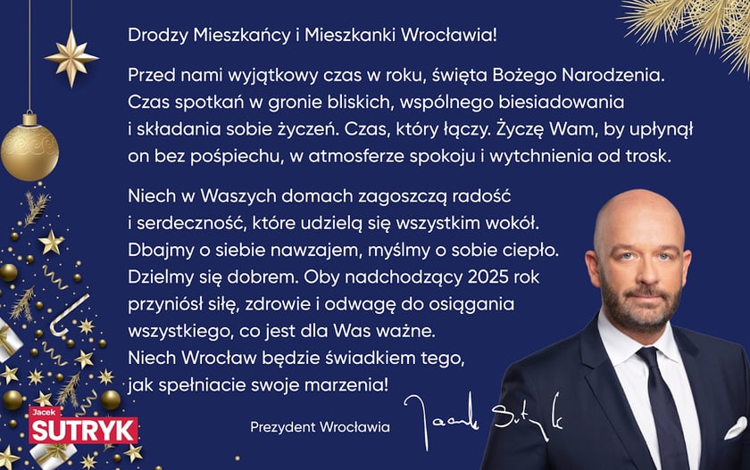 Jacek Sutryk, prezydent Wrocławia