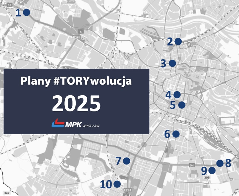 <p>Mapa miasta z oznaczonymi miejscami, w kt&oacute;rych MPK prowadzić będzie prace remontowe&nbsp;</p>