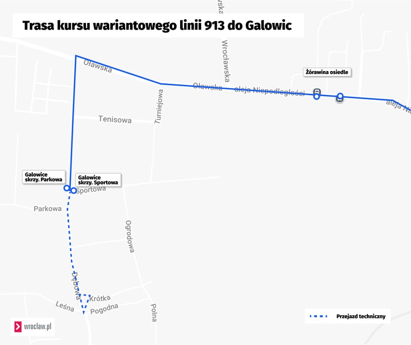 przystanki w Galowicach na mapie