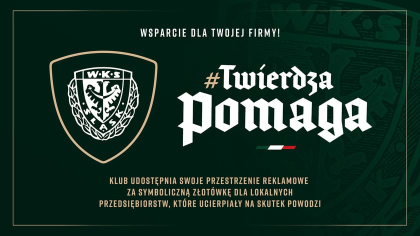 Wsparcie dla Twojej firmy! #Twierdza Pomaga - plakat promujący akcję pomocową Śląska