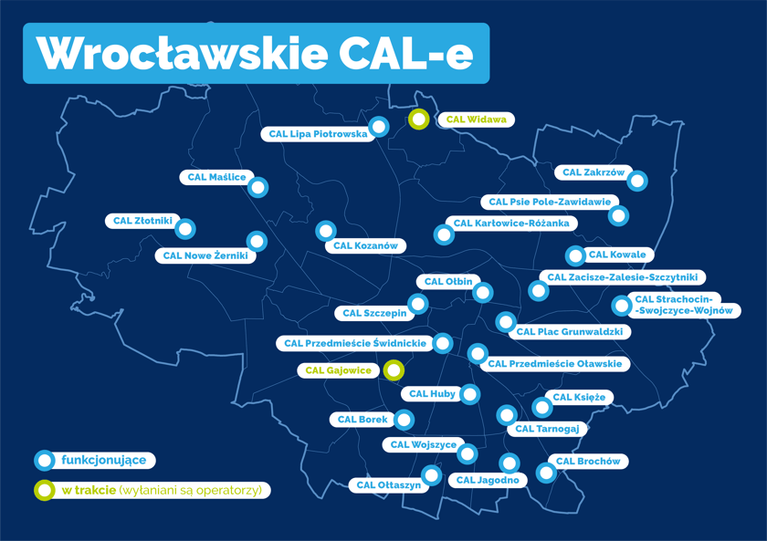 Mapa wrocławskich CAL-i