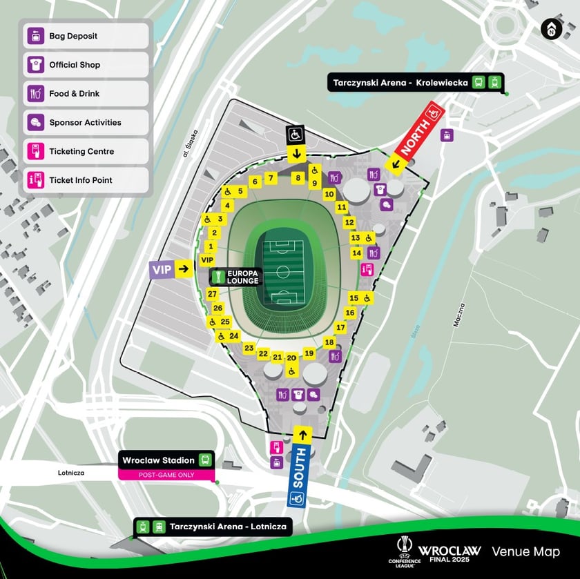 <p>Plan Stadionu Wrocław w dniu finału</p>