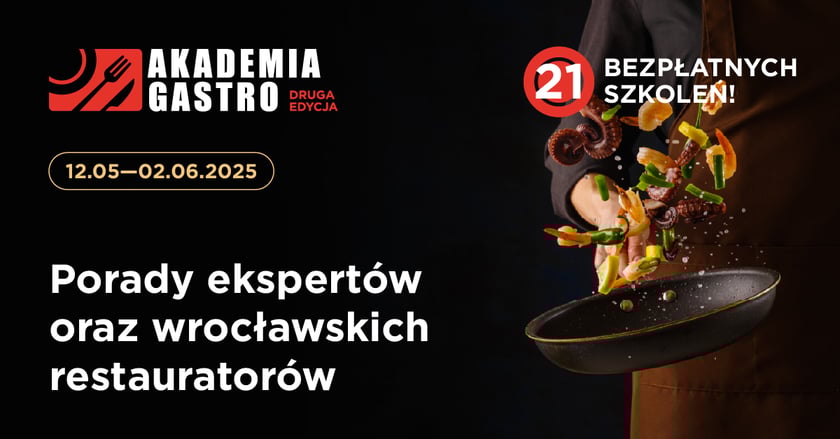 Akademia Gastro II - plakat zapowiadający cykl spotkań